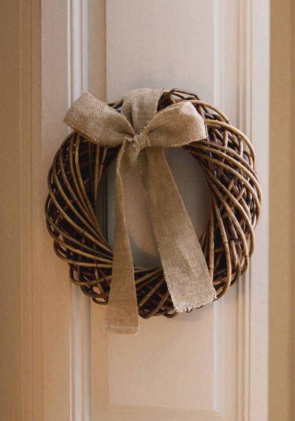 Thick Rattan Christmas Crown 