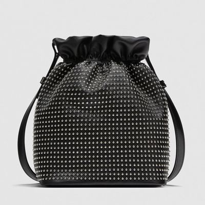 Studded Bucket Bag from Zara
