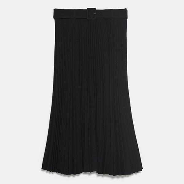 Pleated Skirt With Belt from Zara