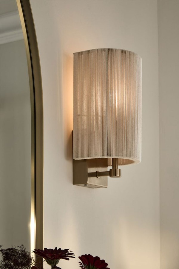 Ivory Yale Rechargeable Wireless Wall Light from Next 