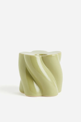 Stoneware Candlestick from H&M