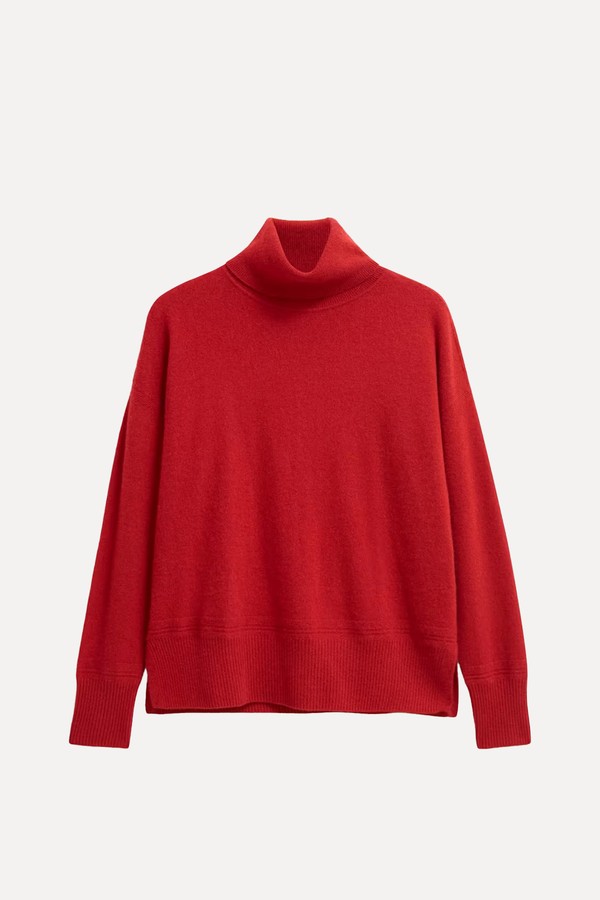 Delora Cashmere Roll Neck Jumper