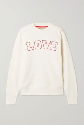 Appliquéd French Cotton-Terry Sweatshirt from Tory Sport
