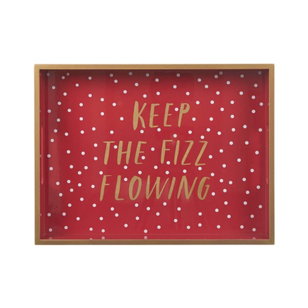 Keep The Fizz Flowing Tray from John Lewis & Partners