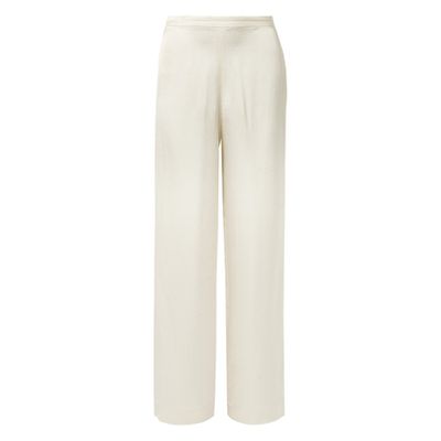 Hammered-Satin Straight-Leg Pants from Theory