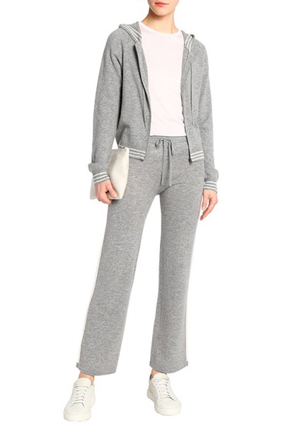 Melange Wool & Cashmere Blend Track Pants from Madeleine Thompson