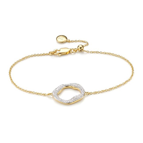 Riva Diamond Circle Chain Bracelet
