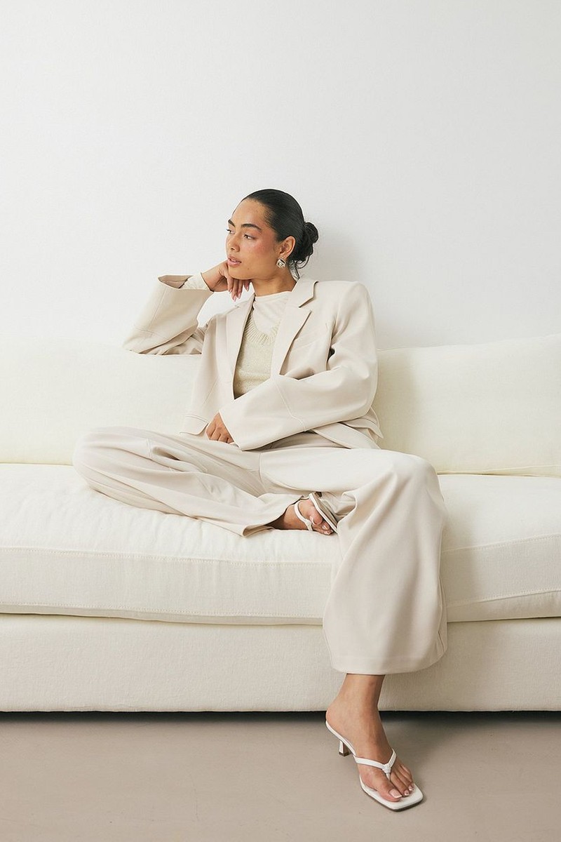Wide High Waist Suit Pants