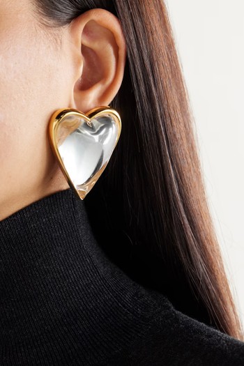 Bombe Gold-Tone And Resin Earrings  from Alaia