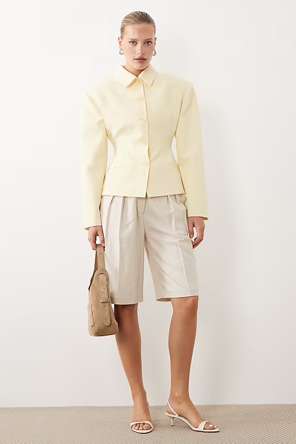 Button Through Cinch Blazer from ASOS DESIGN
