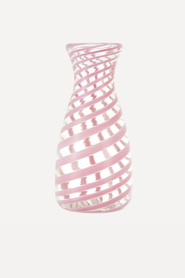 Alicia Murano Glass Carafe in Pink from Rebecca Udall 