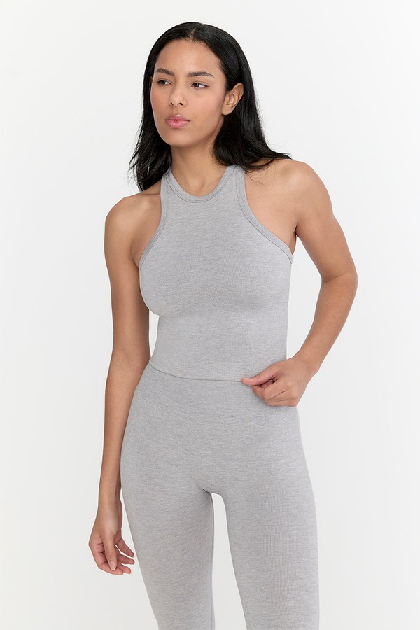 Sculpt Seamless Ribbed Racer Tank from TALA