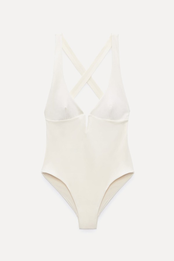 Swimsuit With Crossover Straps from Zara