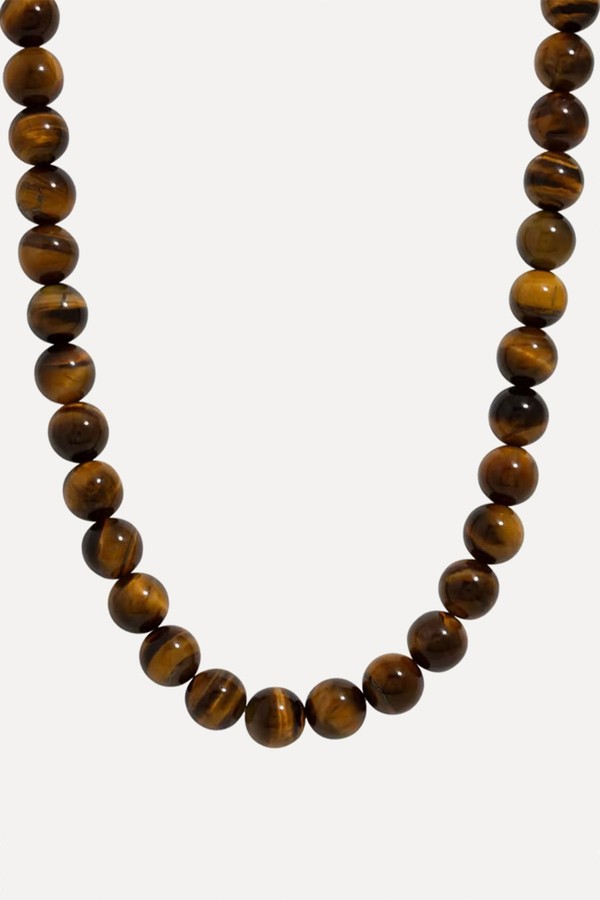 Plated Tigers Eye Necklace from Jon Richard