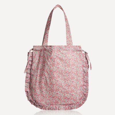 Wiltshire Bud Frilled Cotton Tote Bag from Maison M