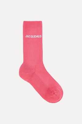 Les Chaussettes Logo Cotton-Blend Socks   from Jacquemus