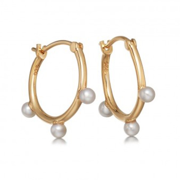 Hazel Peal Hoop Earrings from Astley Clarke