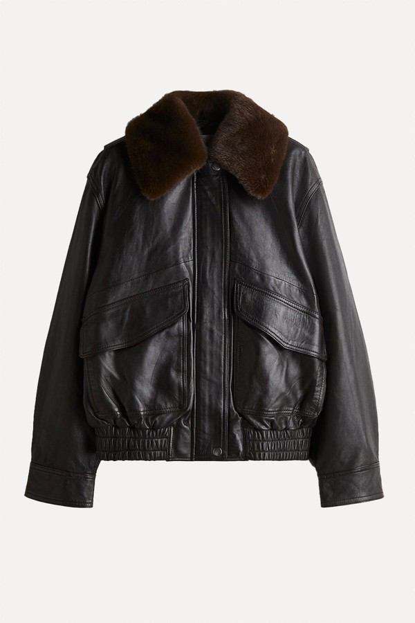 Oversized Leather Jacket