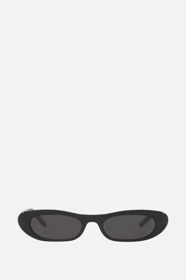 Sl557 Rectangular-Frame Acetate Sunglasses from SAINT LAURENT