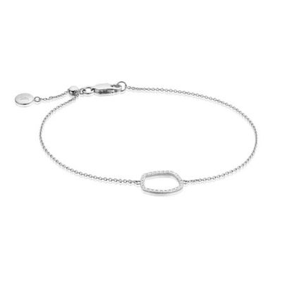 Riva Diamond Hoop Chain Bracelet
