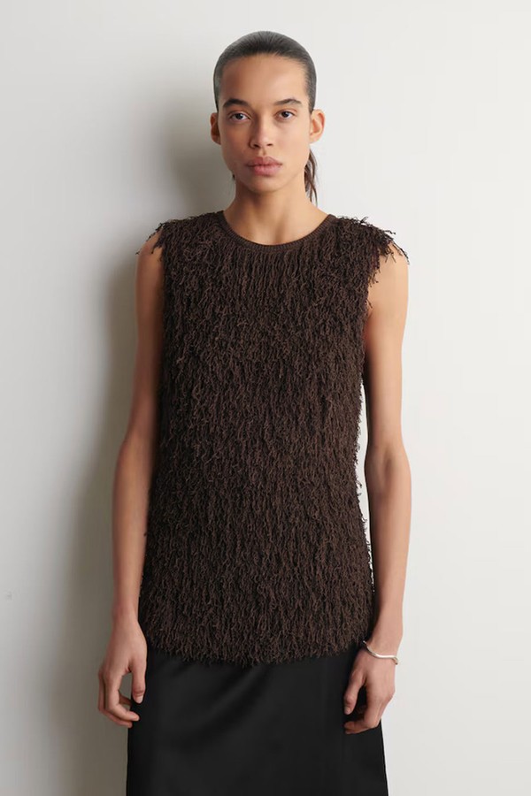 Fringed Knitted Top from COS