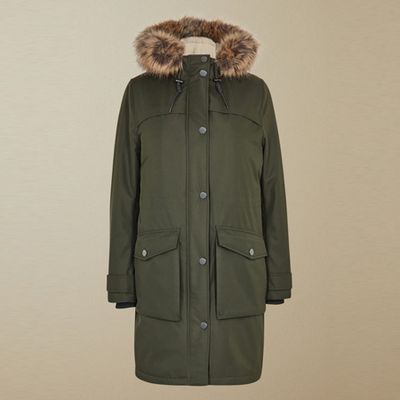 Padded Parka With Faux Fur Hood from Ted Baker