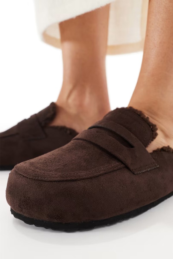 Wide Fit Soda Fur Lined Mules from SEQWL