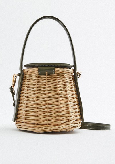 Wicker Basket Bag