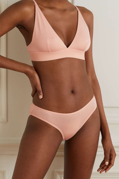 Stretch-Bamboo Jersey Soft-Cup Triangle Bra from Baserange