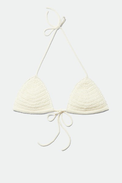 Crochet Triangle Bikini Top from Weekday 