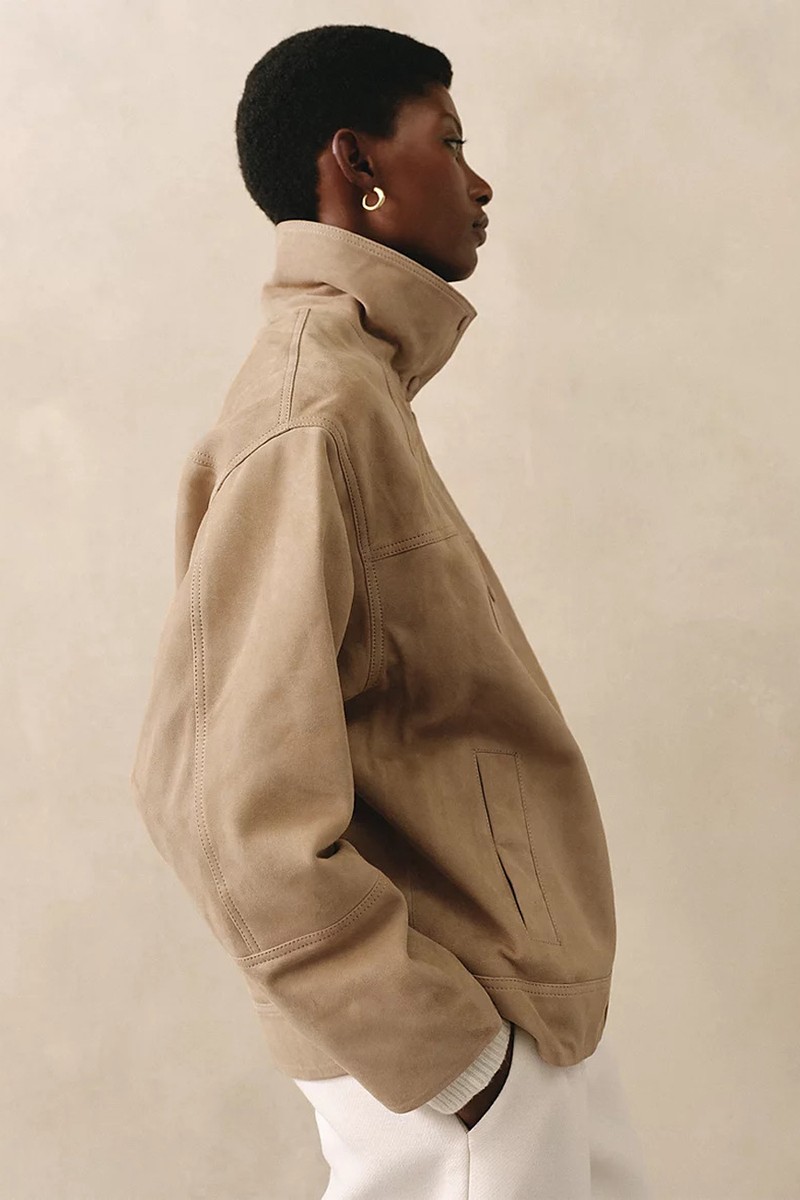 Suede Batwing Jacket