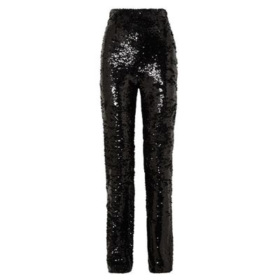 Sequined Crepe Straight-Leg Pants from 16 Arlington