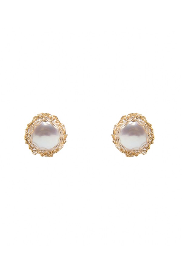 Gemma Recycled 14K Gold Filled Stud Earrings from Carolina Wong