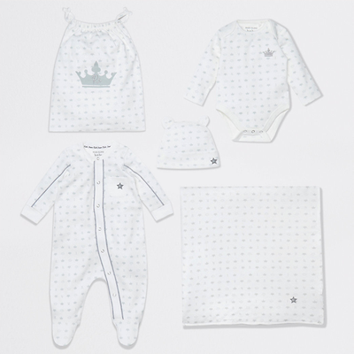 White Crown Print Gift Set