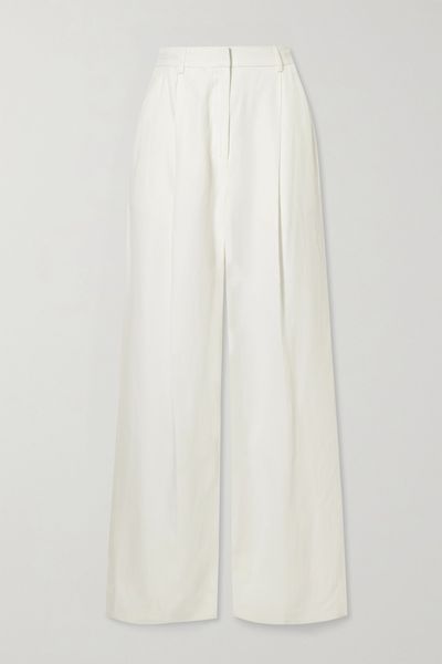 Cadar Twill Wide-Leg Pants from LouLou Studio