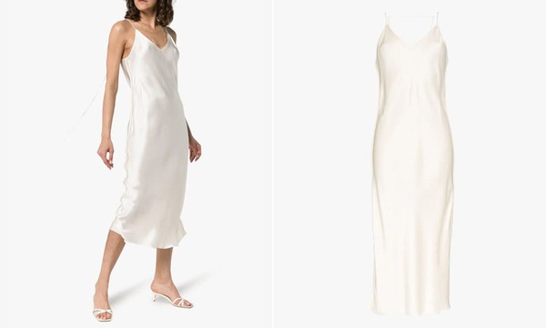 Satin Midi Slip Dress from Helmut Lang
