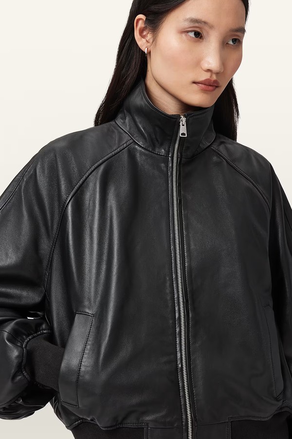 Felda Leather Bomba Jacket from AllSaints