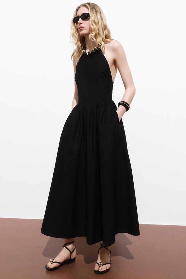 Halter Dress With Crossed Back from Mango
