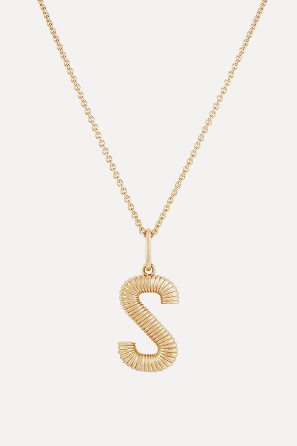 Bold Letter Pendant Necklace from Mejuri