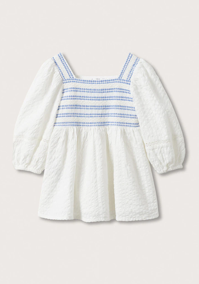 Textured Cotton-Blend Dress from Mango