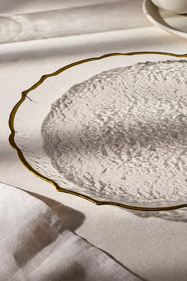 Scallop Edge Glass Charger Plate from John Lewis