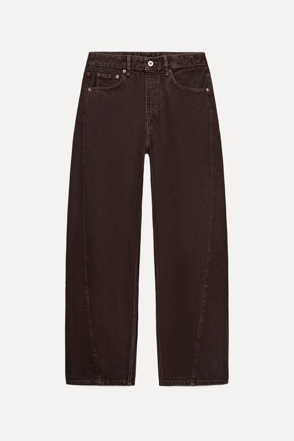 Trf Baggy Barrel Mid-Waist Jeans