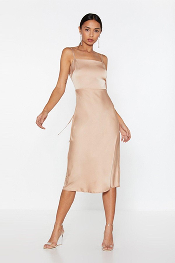 Satin Your Dreams Midi Dress