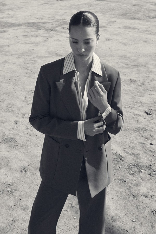 Double-Breasted Wool-Twill Blazer