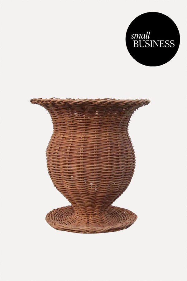  The Isla Rattan Vase from Rose & Grace Living