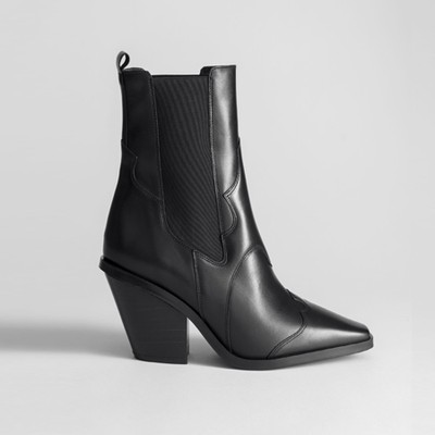 Square Toe Leather Cowboy Boots from & Other Stories