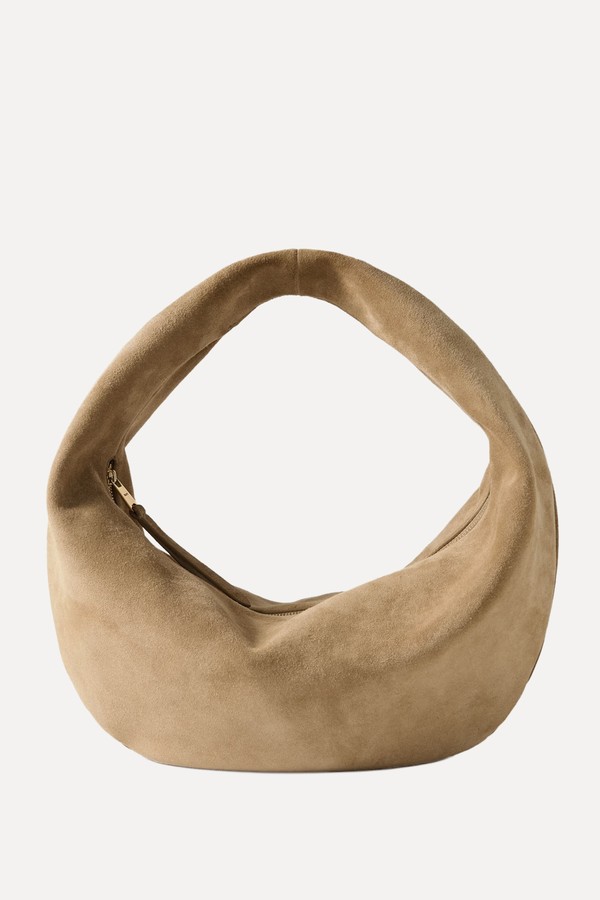 Olivia Medium Suede Tote from KHAITE