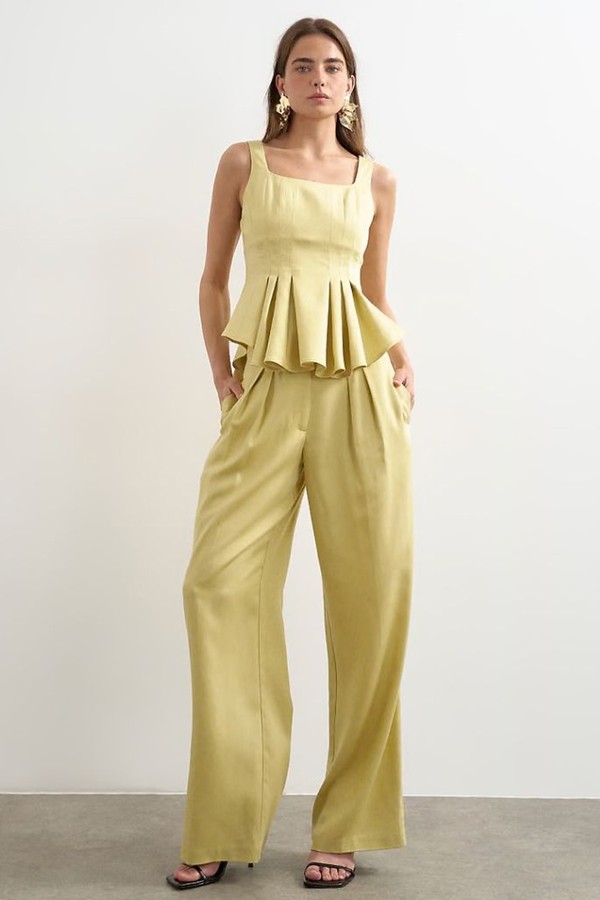 Curve Hem Tailored Top from Topshop