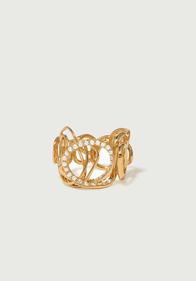 Gold Vermeil And Topaz Traces Ring from Completedworks x Relove