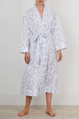 Blue Vine Print Robe from Honna